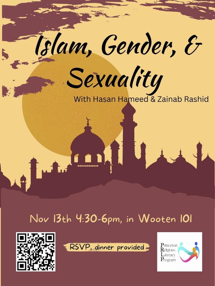 Flyer for Islam, gender & sexuality event